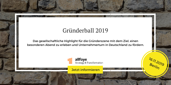 Infos und Anmeldung zum Gründerball 2019 in Berlin