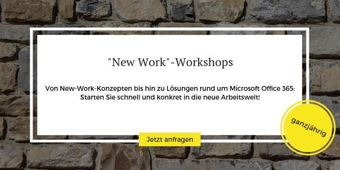 Mehr Informationen und Anmeldung zu den „New Work“-Workshops