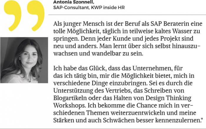 Antonia Szonnell, SAP-Consultant, KWP inside HR